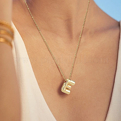 1 шт. латунная цепочка с подвесками в виде букв из сплава NJEW-LP0001-41E-G