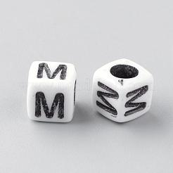 Непрозрачные акриловые бусины&nbsp;SACR-Q188-02M