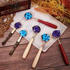 Медные ложки восковых палочек AJEW-I043-01RG-01