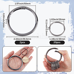 Железные застежки-брелки&nbsp;FIND-SP0003-72B