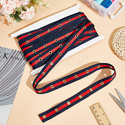 Хлопковая лента «елочка»&nbsp;SRIB-WH0011-067A