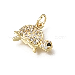 Pendenti in zirconi neri con micro pavè di ottone&nbsp;CU-L001-10G-04