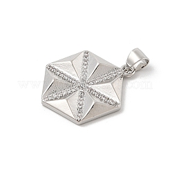 Латунные микро проложить кубического циркония подвески&nbsp;KK-U047-21P