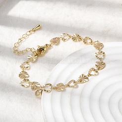 Браслет из латунных звеньев для женщин&nbsp;BJEW-K298-05G