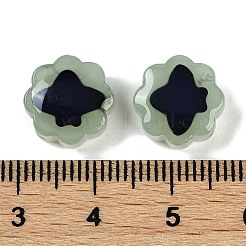 Двухцветные стеклянные бусины для настроения GLAA-Z007-07C