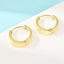 Латунные серьги обруча&nbsp;EJEW-D348-25G