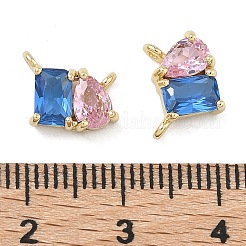 Латунные микро проложить кубического циркония подвески&nbsp;KK-C251-04G-01