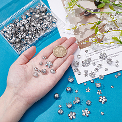 240 шт. 8 стиля колпачков для бусин из нержавеющей стали&nbsp;STAS-PH0006-65