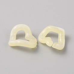 Двухцветные акриловые кольца с имитацией драгоценных камней&nbsp;FIND-WH0260-34I