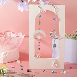 Kits de fabrication d'attrape-soleil étoile lune à faire soi-même&nbsp;DIY-TA0013-80