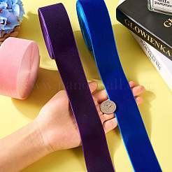 3 цвет односторонних бархатных лент SRIB-TA0001-09