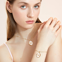 2 комплект из ожерелий и браслетов из нержавеющей стали&nbsp;SJEW-NB00001