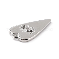 Кулоны из экологически чистой латуни с прозрачным кубическим цирконием&nbsp;ZIRC-C027-03P-RS