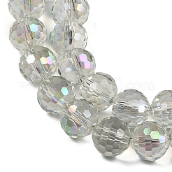 Прозрачные стеклянные бусины гальваническим пряди&nbsp;EGLA-N002-31-H04