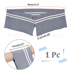 Tejido acanalado de fibra elástica con patrón de rayas 95% poliéster y 5% para puños&nbsp;FIND-WH0016-36A