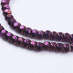 Electroplate non magnetici ematite sintetico fili di perline&nbsp;G-F562-S06