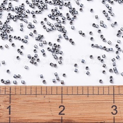 MIYUKIデリカビーズ  シリンダー  日本製シードビーズ  11/0  （db0307)マットメタリックシルバーグレー  1.3x1.6mm  穴：0.8mm  約2000PCS /ボトル  10 G /ボトル&nbsp;SEED-JP0008-DB0307