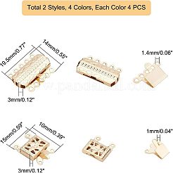 32 шт. 2 застежки-коробочки из нержавеющей стали 304 STAS-UN0025-06