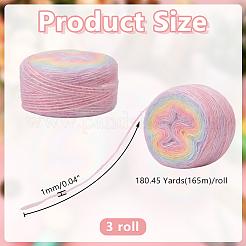 3 Strang Mohair-Wollfaser-Strickgarn&nbsp;YCOR-HY0001-02