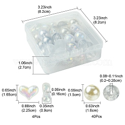 40шт 9 стиля акриловые бусины&nbsp;MACR-FS0001-66