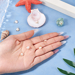 10 colgante de perla keshi barroca natural de 2 colores&nbsp;PALLOY-TAC0308