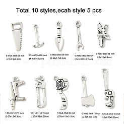 50шт 10 стиля подвески из сплава в тибетском стиле&nbsp;TIBE-FP0001-13