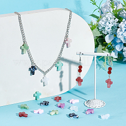 210шт 7 цвета акриловые бусины&nbsp;OACR-UN0001-01