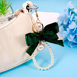 2шт 2 цвета золотой сплав и полиэстер и пластиковый брелок&nbsp;KEYC-TA0001-35B