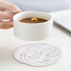 Tovaglietta in corda di canapa e cotone fatta a mano&nbsp;AJEW-WH0070-70