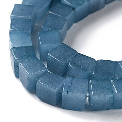 Природные окрашенные белого нефрита нитей бисера G-Q008-C01-01H