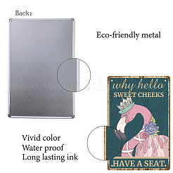 Вывеска из белой жести AJEW-WH0157-460