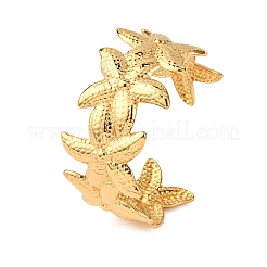 Браслеты-манжеты из нержавеющей стали 304 для женщин BJEW-G749-04G