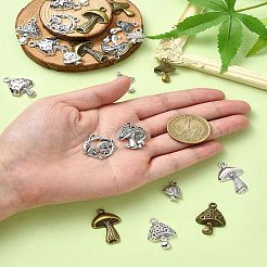 60шт 15 стиля подвески из сплава в тибетском стиле&nbsp;TIBEP-YW0001-81