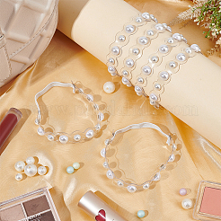 Шнурки из искусственного жемчуга из абс-пластика FIND-WH0117-54B