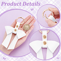 3 шт. брелок из искусственной кожи с бантиком&nbsp;KEYC-NB0001-82