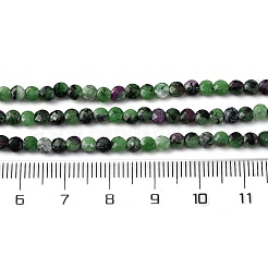 Натуральный рубин в цоизита бусин пряди G-F785-A01-01