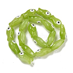 Прозрачные стеклянные бусины ручной работы&nbsp;GLAA-N0028-03J