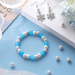 100 шт. текстурированные круглые латунные бусины KK-SC0003-39