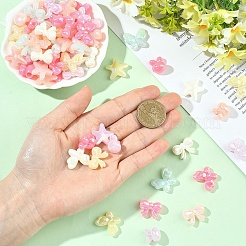 160шт 4 стиля непрозрачные акриловые европейские бусины&nbsp;OACR-YW0004-47