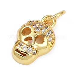 Латунные микропаве прозрачные подвески с фианитом KK-L231-08G