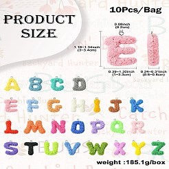 52pcs 26 Arten undurchsichtige Harzanhänger&nbsp;RESI-CJ0003-87