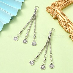 Большие подвески с кисточками из сплава в тибетском стиле&nbsp;FIND-YW0003-92D