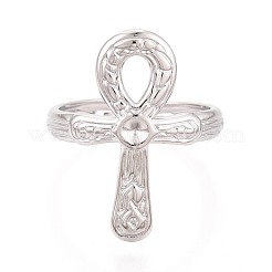 Компоненты кольца-манжеты из нержавеющей стали 304 с крестом анкх STAS-N108-60P