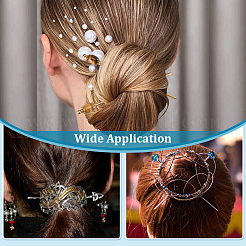 2шт латунные палочки для волос OHAR-PH00001