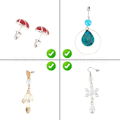 10 пара 925 серебряных гайки для ушей STER-BBC0007-59