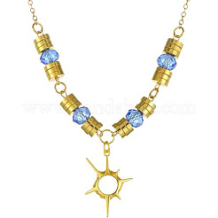 Ожерелья из нержавеющей стали с подвеской в виде солнца для женщин FS-WG92E1C-01