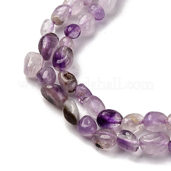 Натуральный фиолетовый рутилированный кварц G-I389-A29