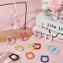 14 шт. 14-цветные кольца для пружинных затворов из цинкового сплава с покрытием из краски для выпечки&nbsp;FIND-UN0009-91