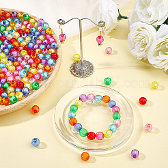 200pcs cuentas de acrílico transparente&nbsp;OACR-PH0004-84