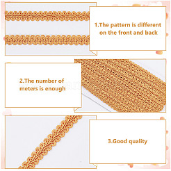 Отделочная лента из полиэстерового кружева «сороконожки» OCOR-WH0100-80A-06